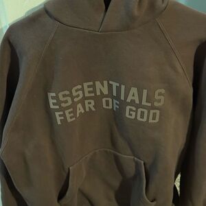 Fear of God Essentials Chocolate Hoodie